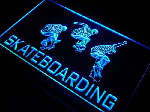 Skateboarding Jump Sport Skate Neon Light Sign